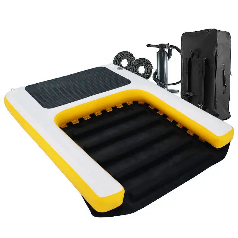 

High Quality Custom LogoInflatable Boat Dog Ladder Climb Ramp Platform Inflatable Water Ramp for Dog