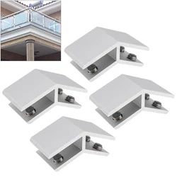 4pcs Zinc Alloy Glass Clamp Bracket Shelf Holder Support with Screws 135 Degree Glass Clip Bracket