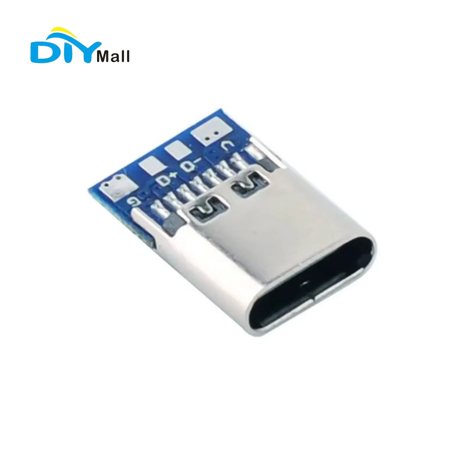 USB 3.1 Type C Connector Simple USB C Socket Breakout 14 Pin with Board Socket Female Solder Wires Fast Charging Interface