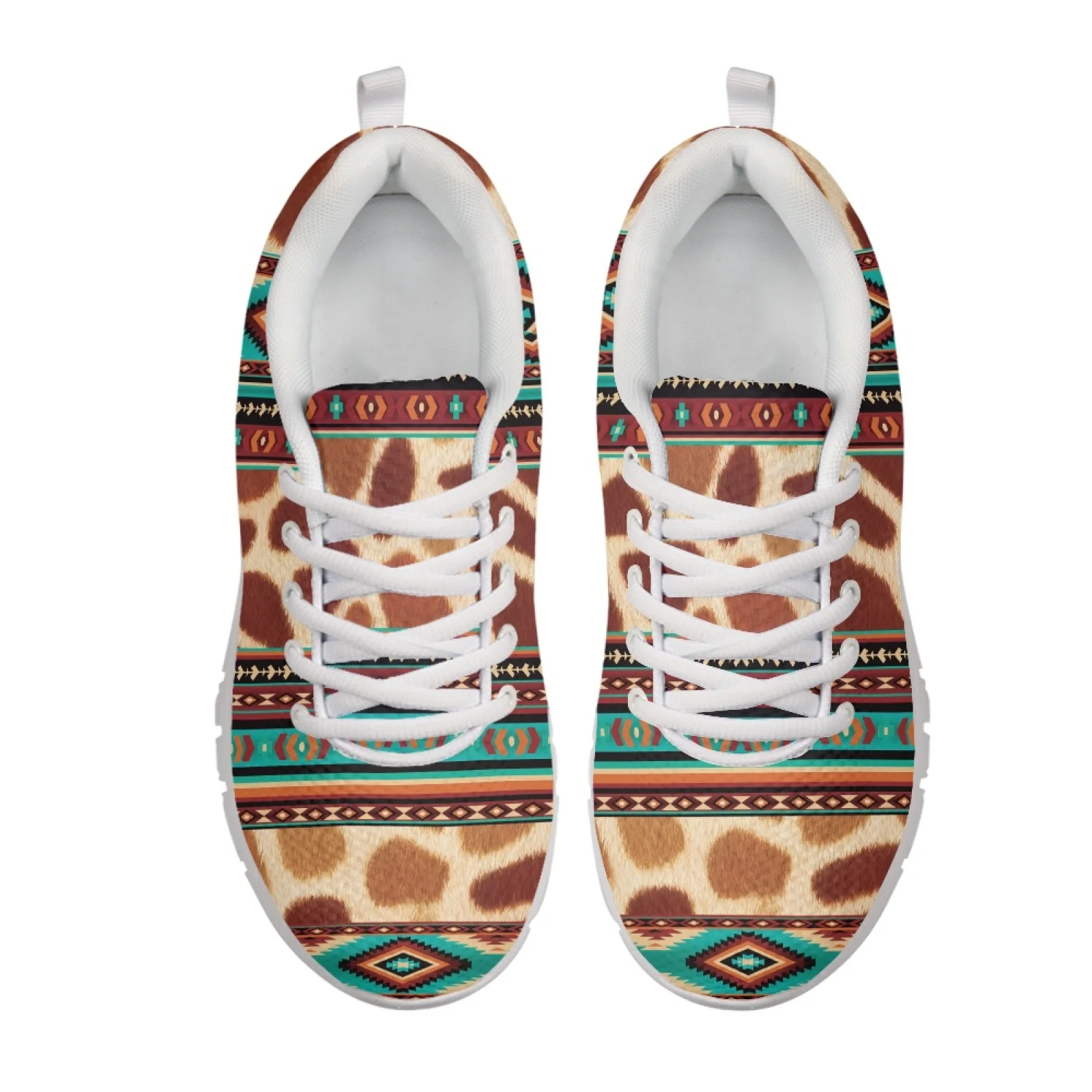Coloranimal Giraffe Stripe Print 2026 New Running Sneakers Women Running Shoes Lightweight Athletic Sneaker for Mens