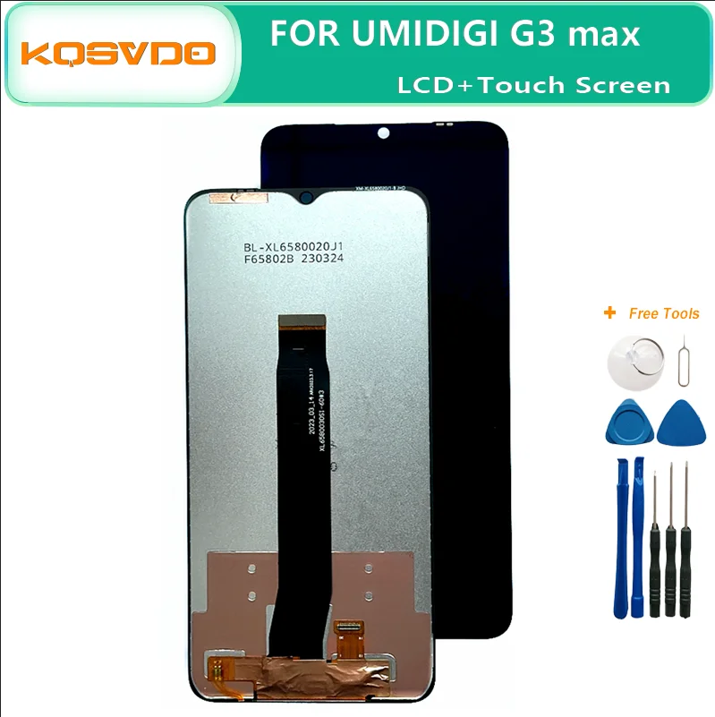 

ЖК-дисплей 6,6 дюйма для UMIDIGI G3 MAX, сменный Оригинальный ЖК-дисплей и клей для телефона UMIDIGI G3 MAX