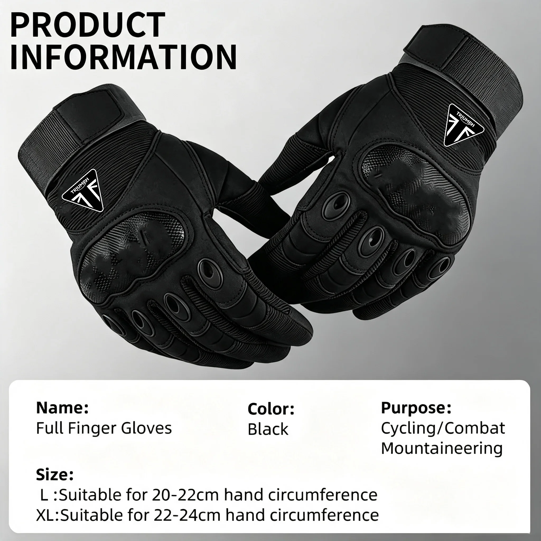 For TRIUMPH Motorcycle Accessories Gloves Carbon Fiber Safety Defense Motocross Gloves Outdoor Driving