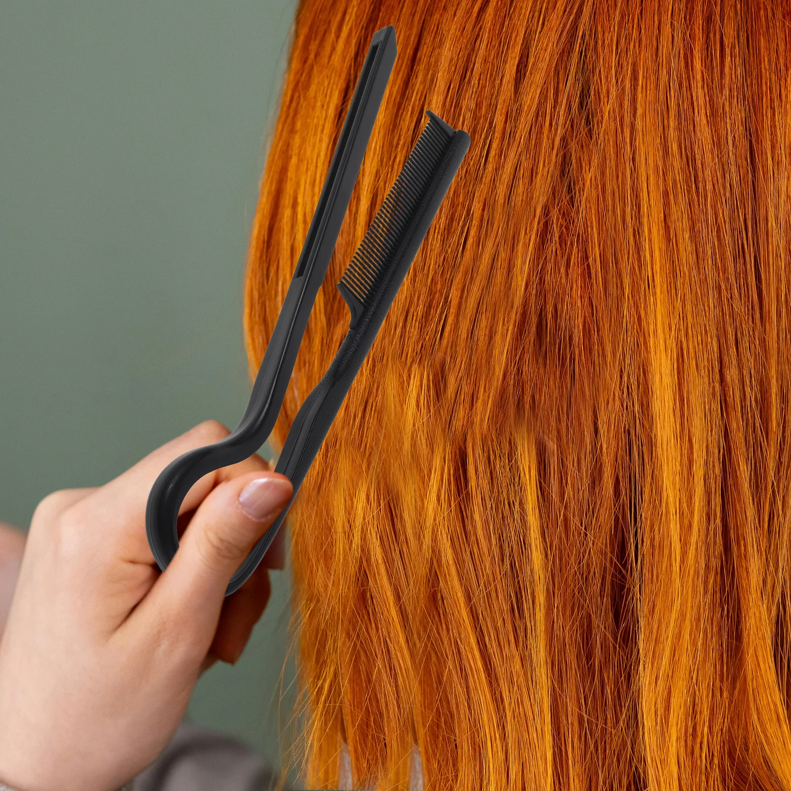 

10 шт., набор расчесок для выпрямления волос, V-образный дизайн, гладкий инструмент для укладки для женщин, двусторонняя щетка, портативный дорожный домашний салон