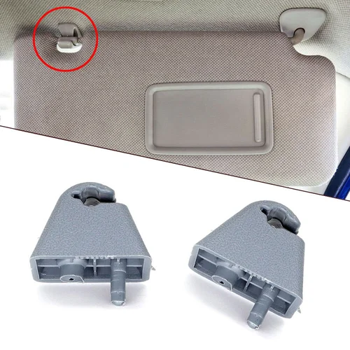 Imagen 2 del producto 2x Clip de soporte para parasol de coche gris para Opel Vauxhall Vectra Vivaro A Astra F Corsa Combo B Carlton Tigra Senator Cavalier