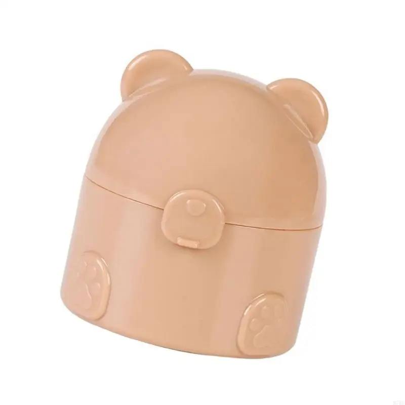 97BE Baby Dusting Powder Case ที่มีการปิดสแน็ปสแน็ปพลาสติกที่เป็นมิตรกับพลาสติกอ่อนนุ่มเหมาะสำหรับการป้องกันผิวที่ละเอียดอ่อน