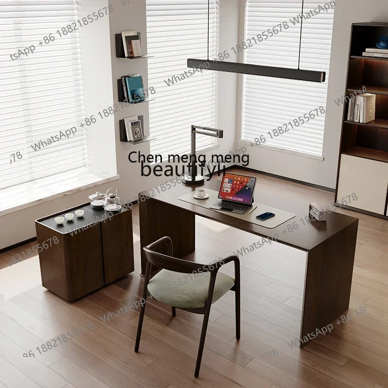 

K185 Italian Minimalist Desk Light Luxury Modern High-Grade Computer Desk Home Office Designer Workbench