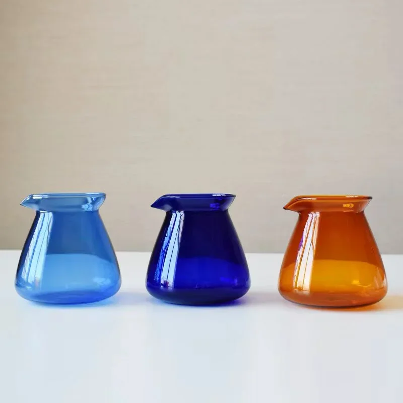 Blue Amber Grey Clear Drip Coffee Server Sharing Pot Glass Coffee Carafe 7oz/17oz Aroma‑Sniffing Cup Home Cafe Coffee Making Pot - view 3
