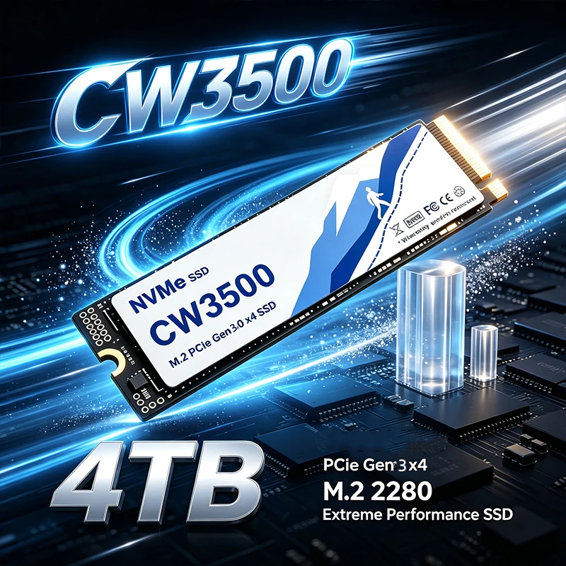 New CW3500 for Laptop Desktop PC 500GB 1TB 2TB 4TB SSD Internal Solid State Drive M.2 NVMe PCIe 3.0 High Speed
