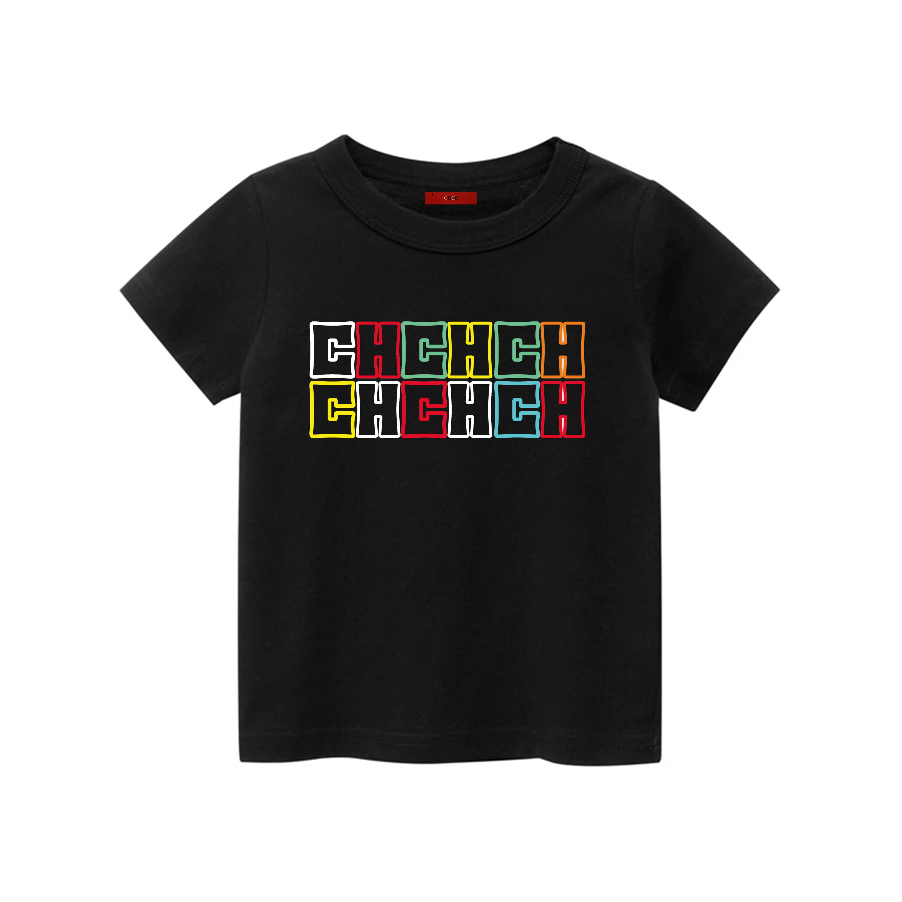 CHCH New Fashion Boys Girls Tees Kids Short Sleeve T-Shirt Tee Tops for Children Boy Costume Clothes T shirt