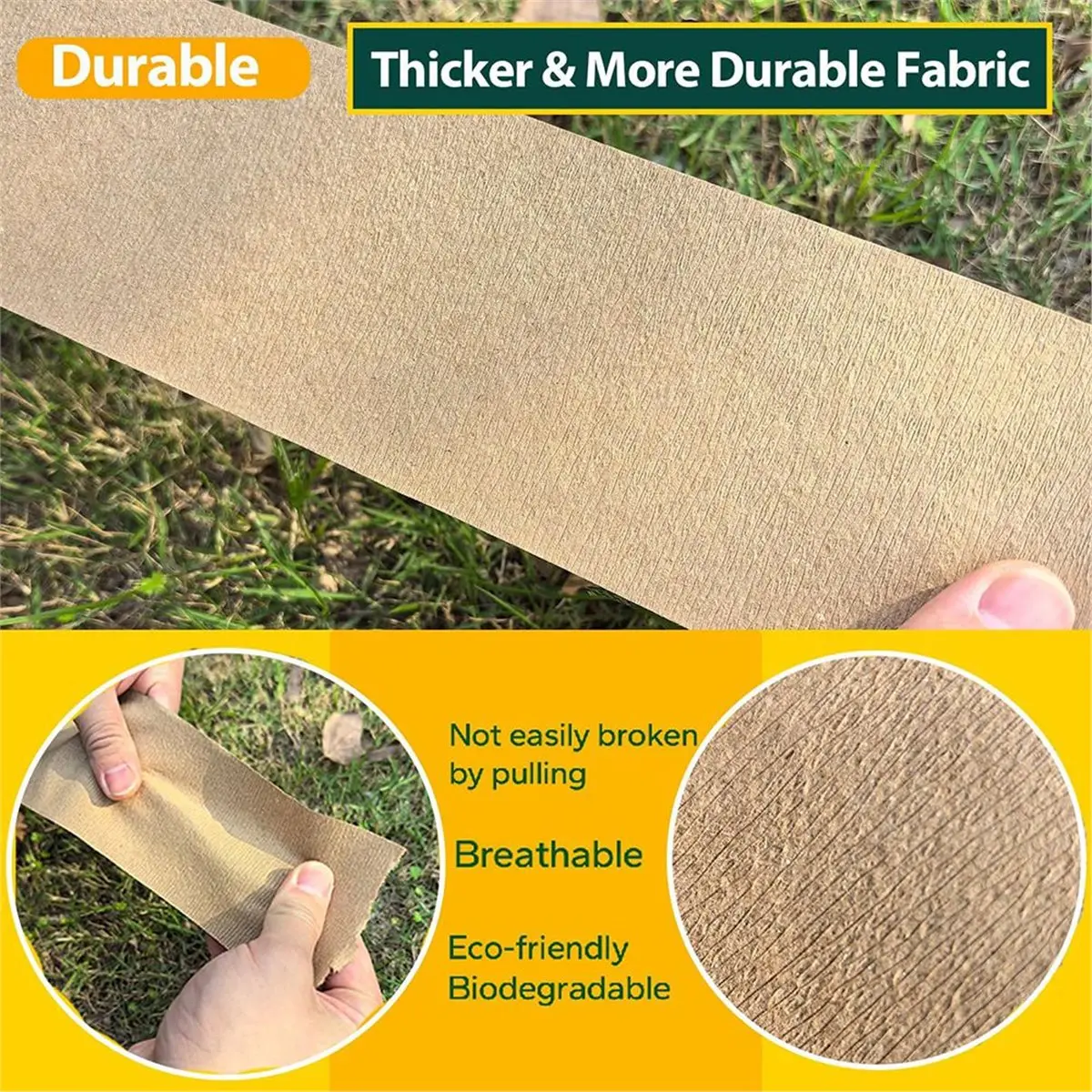 295ft Paper Tree Wraps for Bark Protection, Tree Wrap for Damaged Bark for All Seasons and Animals