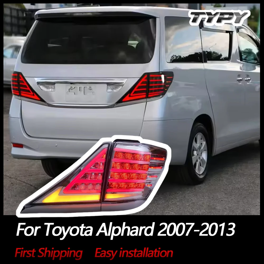 

Светодиодные задние фонари Vellfire 2007-2013 Gen 2th задние фонари задние последовательные индикаторы ходовые сигнальные задние фонари для Toyota Alphard