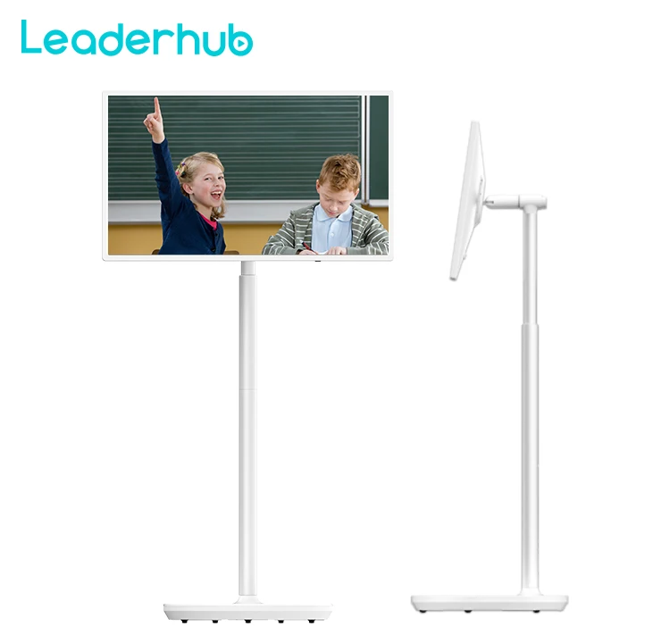 

Leaderhub 21.5/27 Inch Moveable Smart Interactive Screens and Accessories Portable Large Screen Display TV Tablet