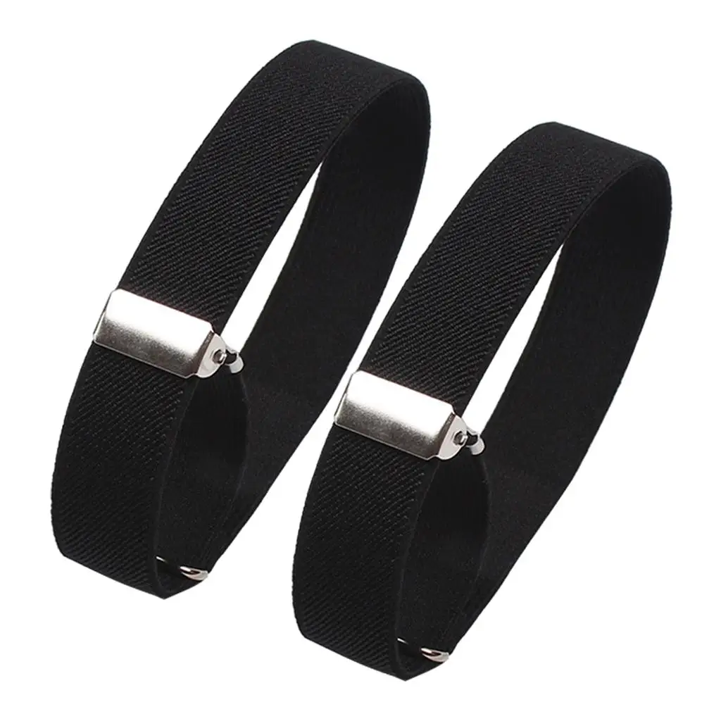 Adjustable Arm Shirt Garters for Women Men Hold Up Sleeves Elastic Cuff Bands Metal Clip Polyester Silk Comfort Fit Work Uniform