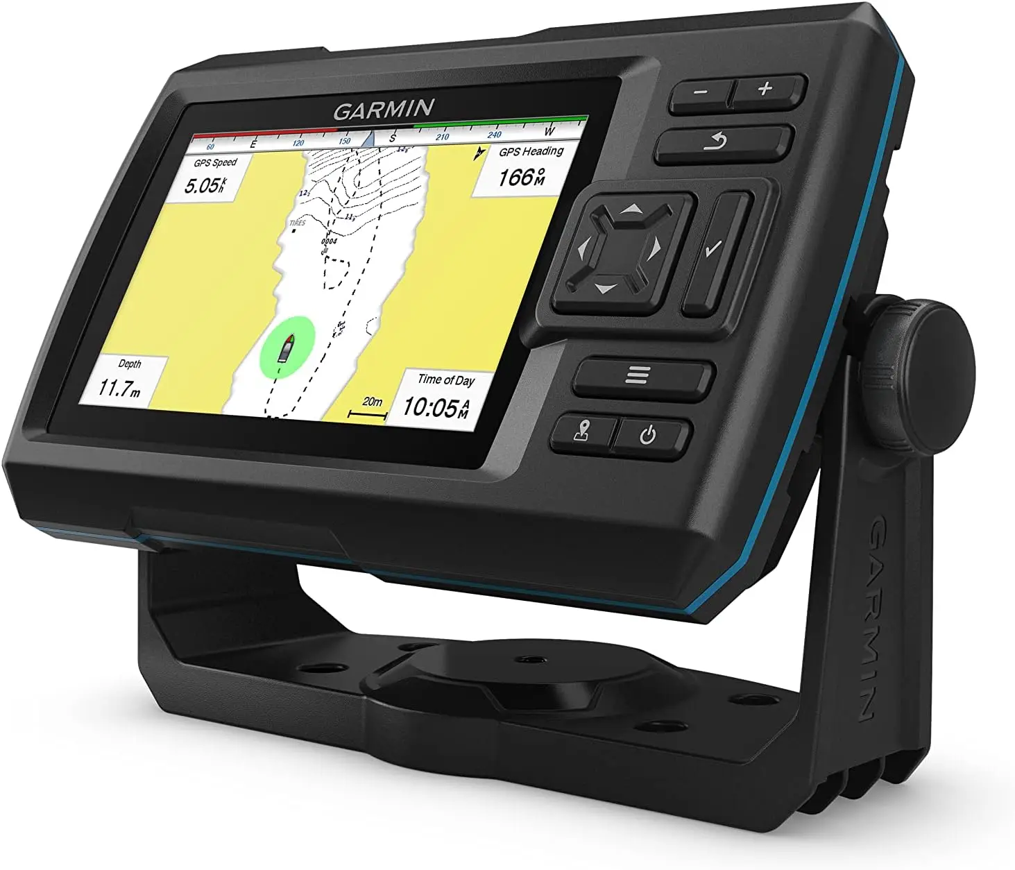 Garmin Striker Vivid 5cv, Easy-to-Use 5-inch Color Fishfinder and Sonar Transducer, Vivid Scanning Sonar Color Palettes