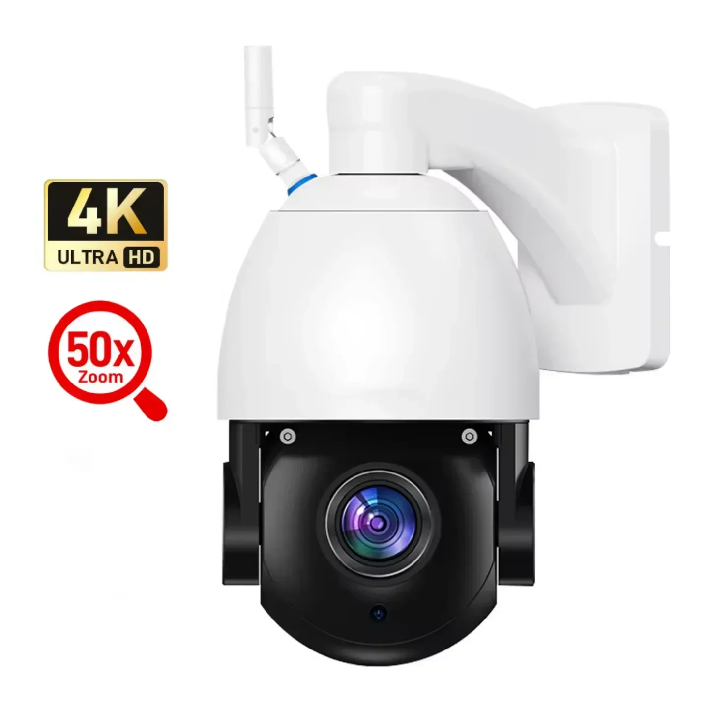 5MP PTZ Camera 360 Degree 4.7-94mm Motorized 50x Zoom IP Network Camera Audio Night Vision Human Detection ICSEE APP