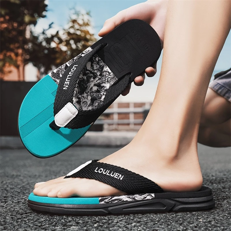 Summer Large Size Men's Fashion Sandals Casual Men's Shoes Lightweight Soft Thick Sole Footwear Men's Women's Slippers - view 3