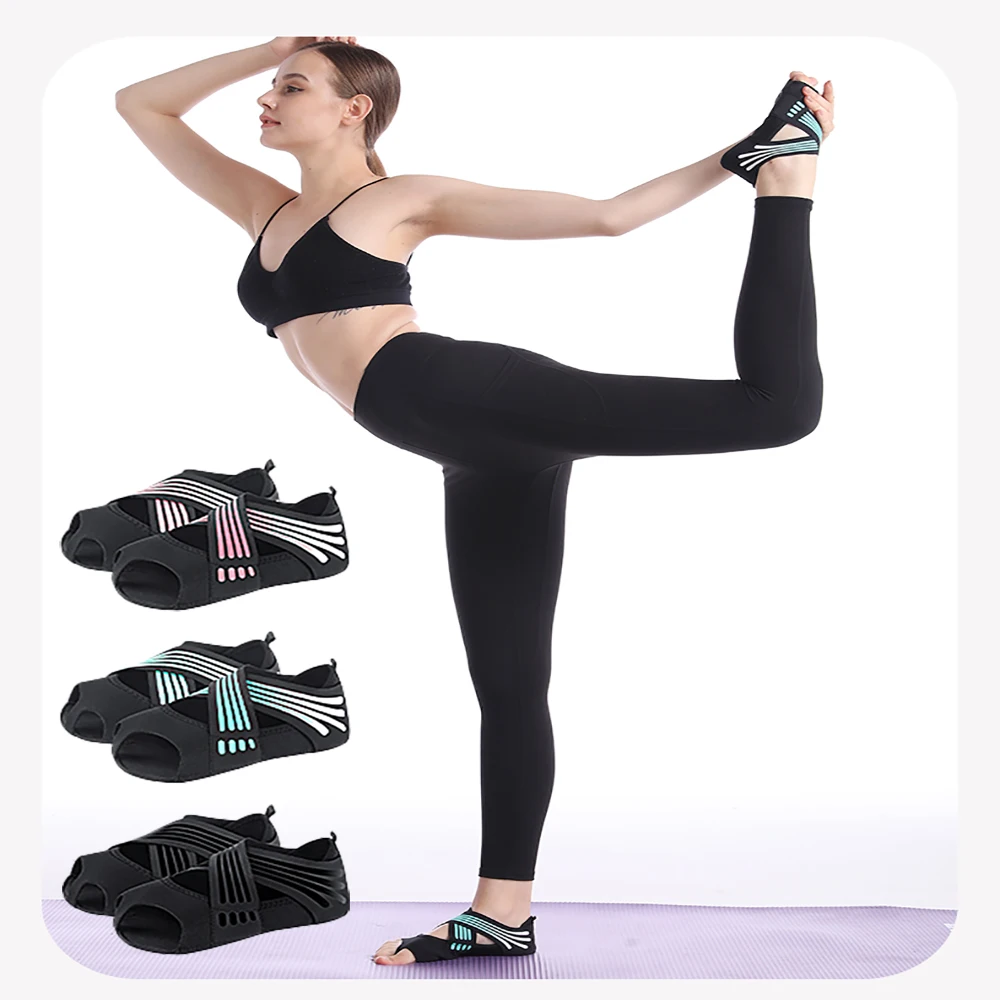 

Professional Non-slip Gym Yoga Shoes Flat Soft Anti-slip Sole Ballet Fitness Dance Shoes Pilates Yoga Shoes Socks