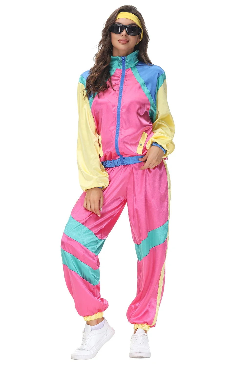 Frauen männliche Hippie-Kostüme für Erwachsene Vintage 70er 80er Rock Disco Cosplay Outfits Karneval Halloween Party Fantasia Dress Up