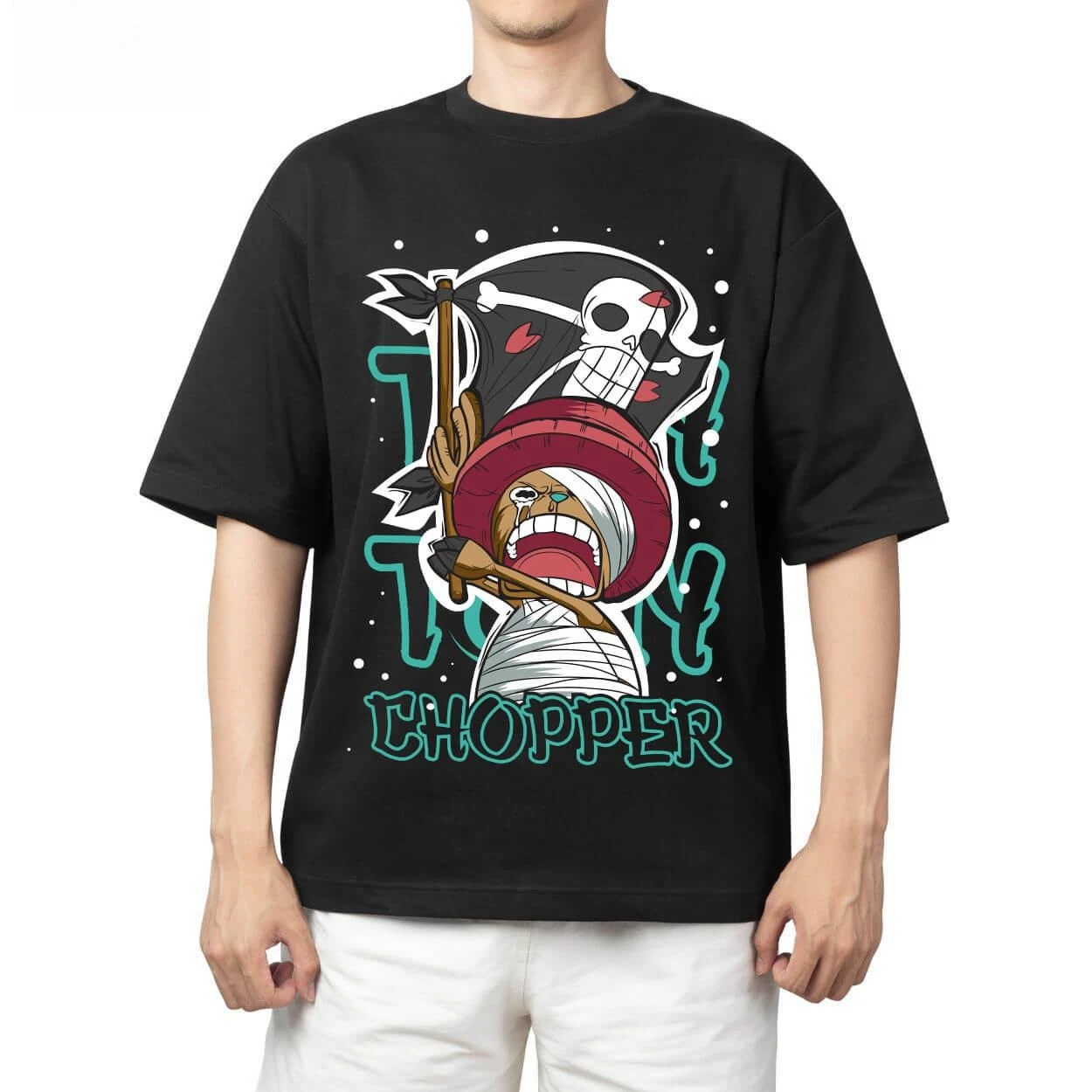 One Piece Black Leg Sanji Unisex T-Shirt 2026 Sommer Neu Anime Bedruckt Amerikanisch Trendy Lässig Eltern-Kind Kurzarm-Oberteil