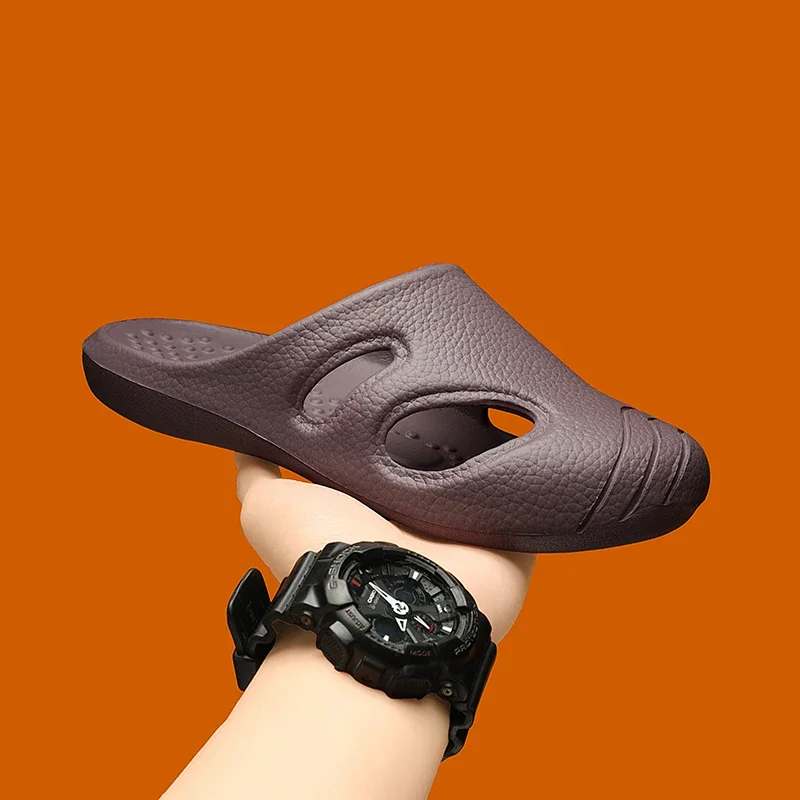 2025 Summer Men Shoes Slippers Beach Outdoor EVA Non-Slip Slides Ladies Fashion Flats Flip Flops Casual Sandals Luxury Household