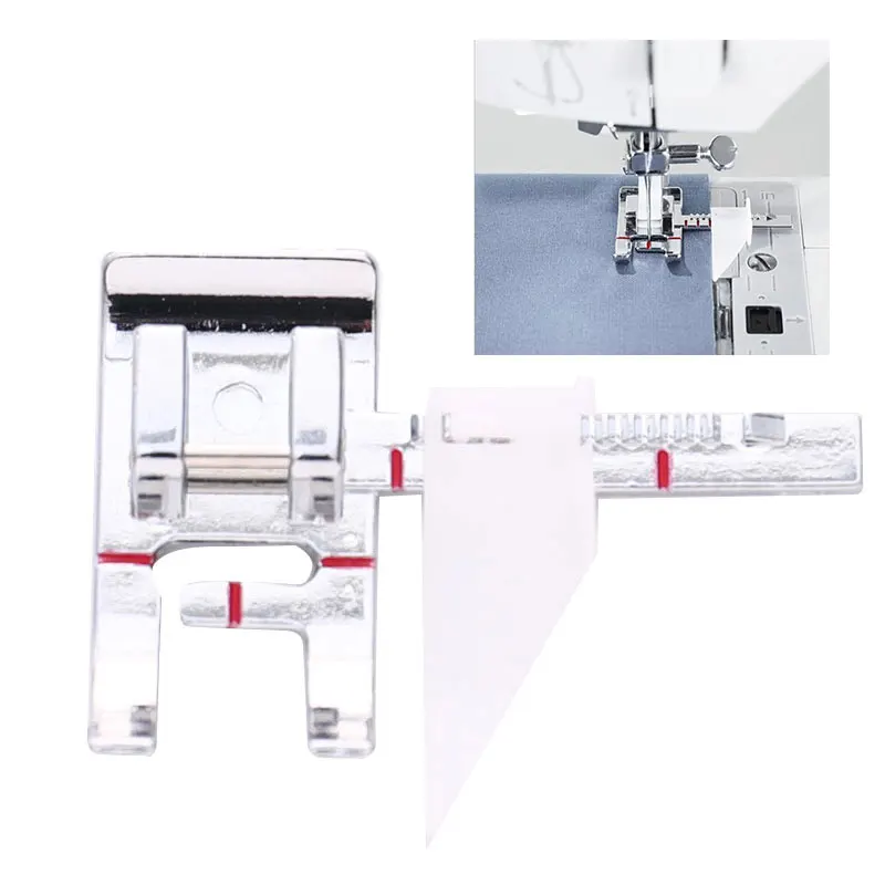 2.8*4.7*0.8cm Adjustable Guide Sewing Machine Presser Foot Fit Sewing Machine Home Sewing Tool 1 Pc