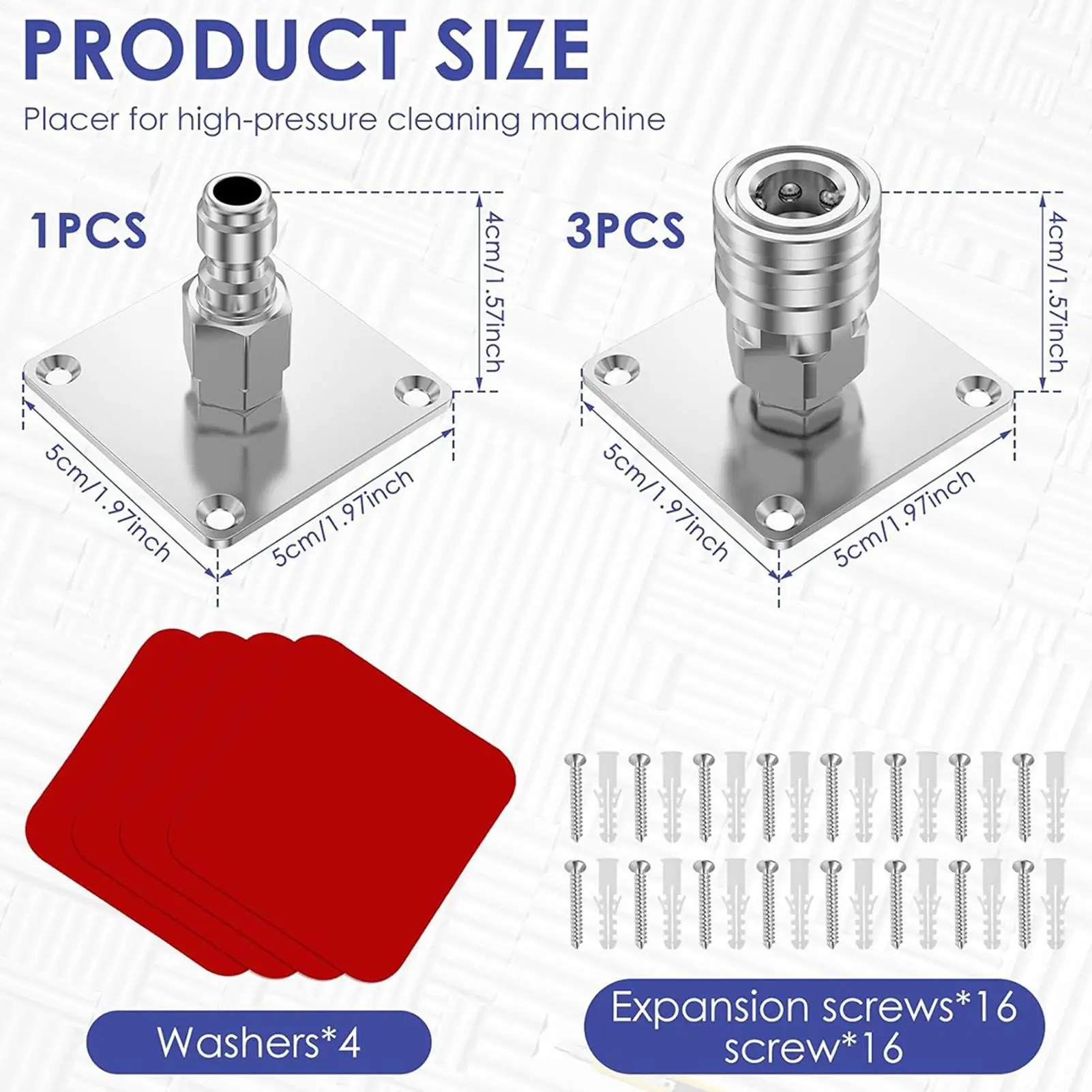 Pressure Washer Wand Holder Quick Connect Foam Cannon Rack Wall Mounted Pressure Washer Bracket For Home Garage Car Wash Station - view 6