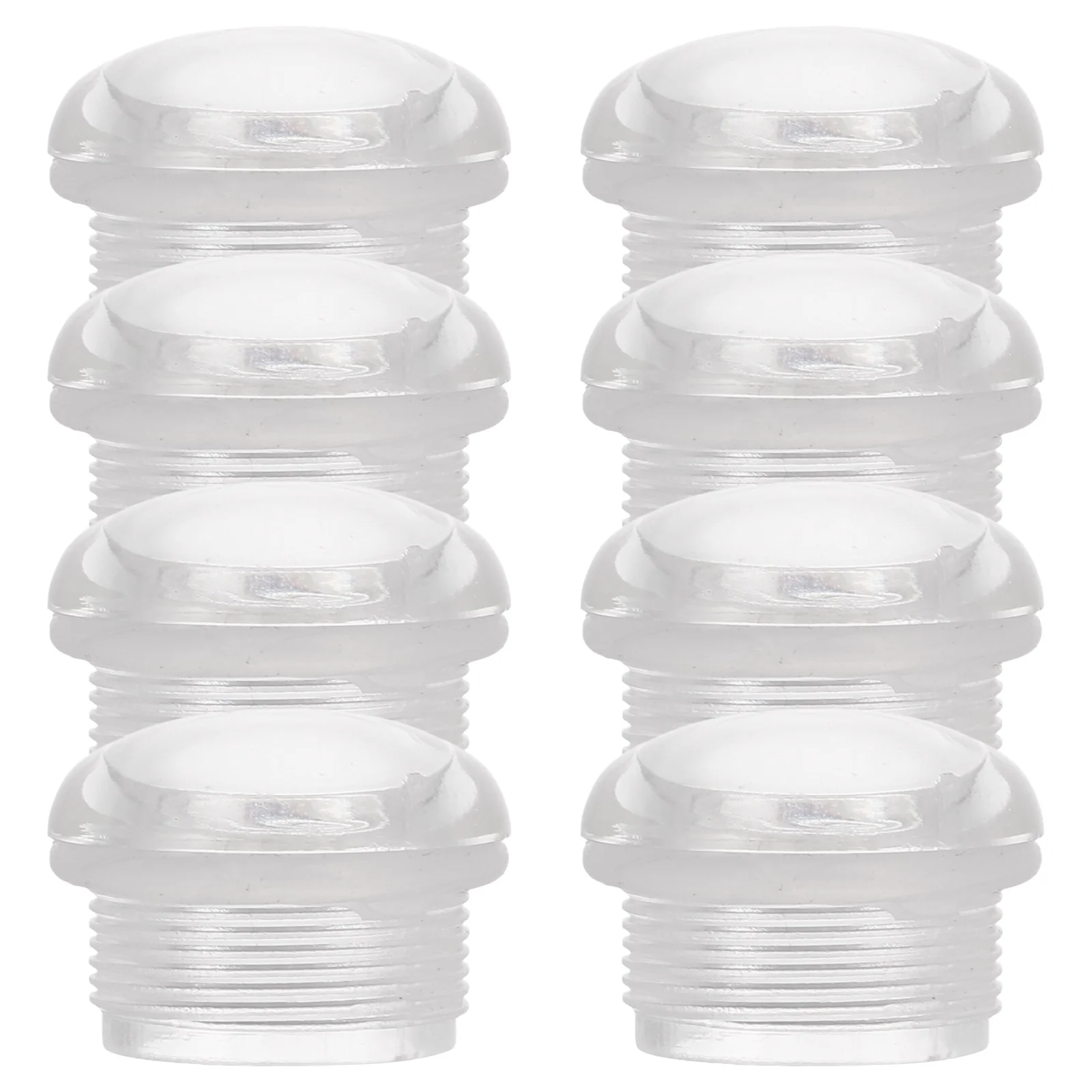 8 Pcs Soap Dispenser See-through Cover Dispensers Accessory Transparent Lid Shampoo Liquid Covers Plastic Accessories
