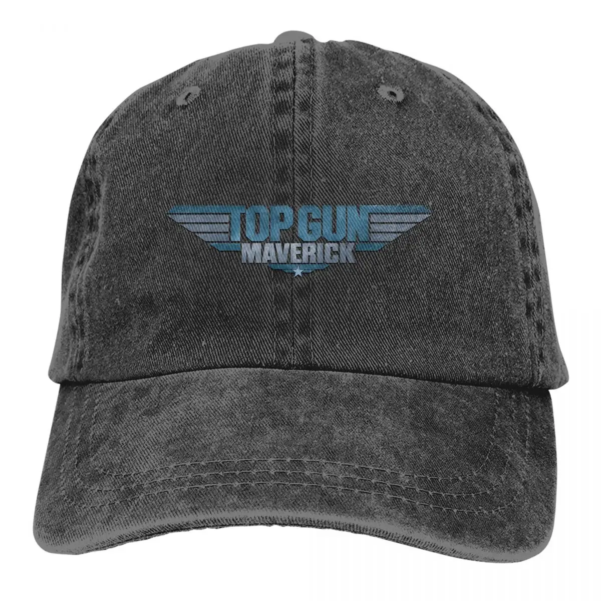 

Vintage Top-Gun-Logo Baseball Caps Unisex Style Distressed Washed Headwear Outdoor All Seasons Travel Adjustable Fit Caps Hat