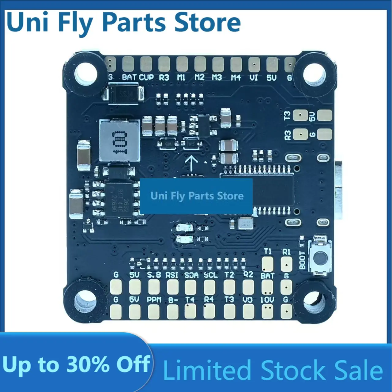 UniFlyAIKON AK8 60A 4in1 ESC 3-8S BLHeliS DShot300/600 F405 Flight Control For RC FPV Racing Builds And Freestyle