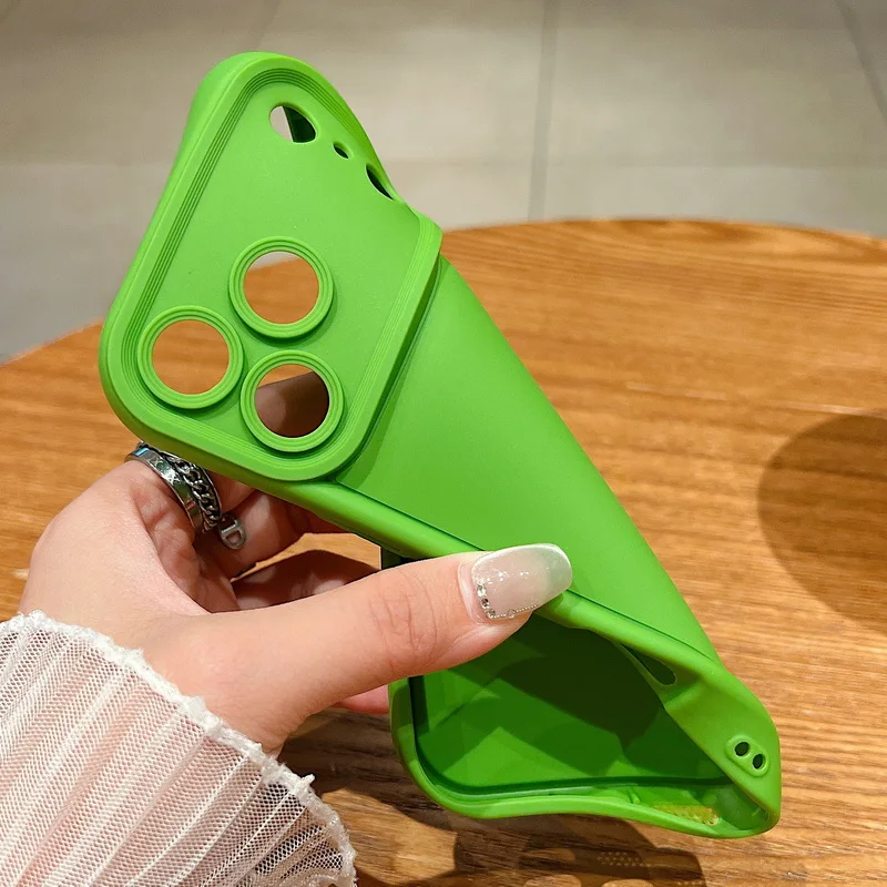 Bonbonfarbene Weiche Hülle für iPhone 18 Pro Max 17e 18 17 16 15 14 13 12 Pro Max 17 Pro 16e Stoßfeste Silikon-Handyhülle Fundas – Detail 6