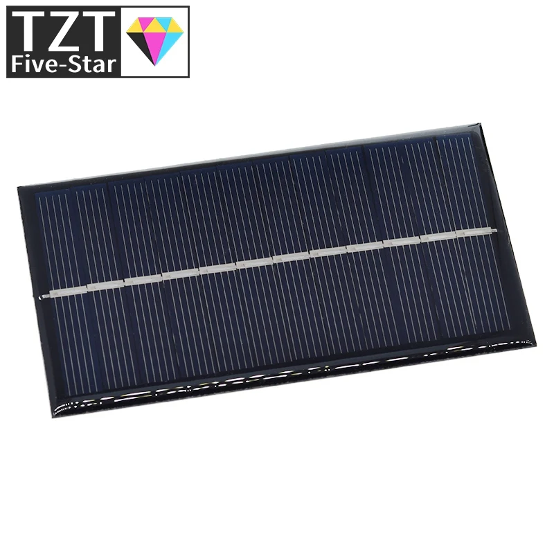 6V 160mA 0.96W Solar Panel 110X60MM Standard Epoxy Polycrystalline Silicon DIY Battery Power Charge Module Mini Solar Cell toy