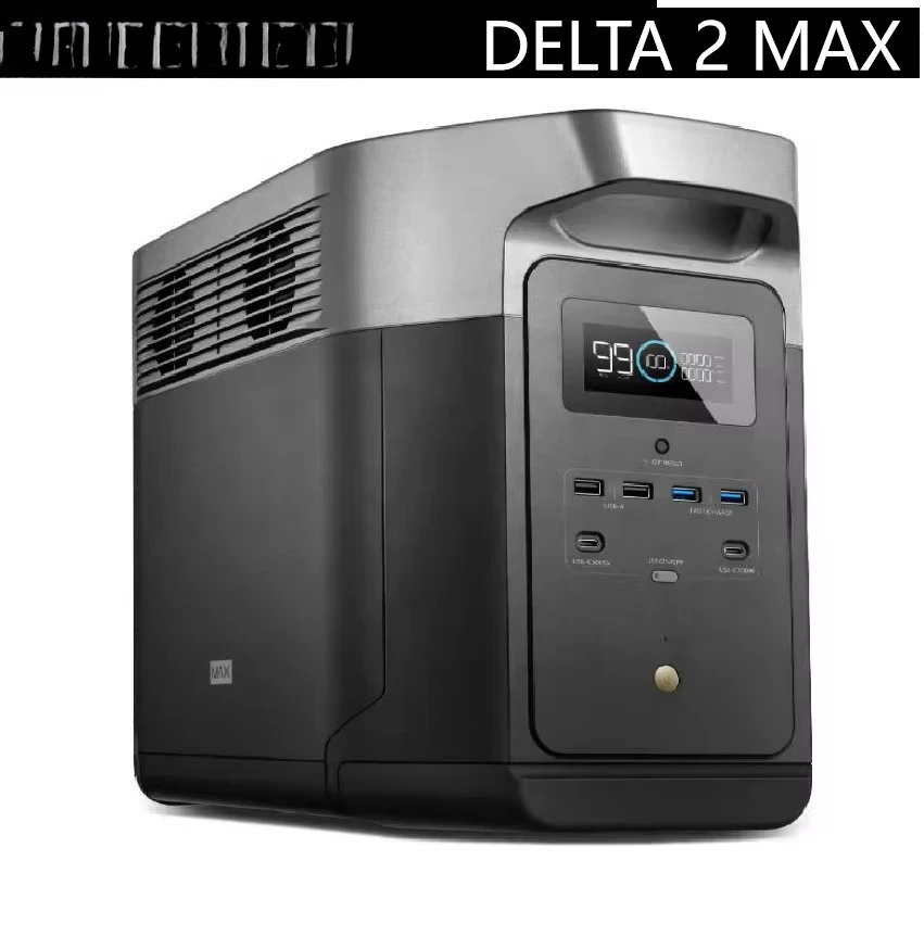 Ecoflow DELTA 2 MAX 2048Wh 2400W Portable Power Station Solar Generator for Home Backup Emergency for  Camping Hiking Lighting