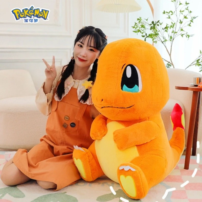 85CM-Big-Size-Pokemon-Charmander-Plush-Toy-Cartoon-Anime-Peluche-Kawaii-Plushies-Ornaments-Comfortable-Soft-Doll-Birthday-Gift