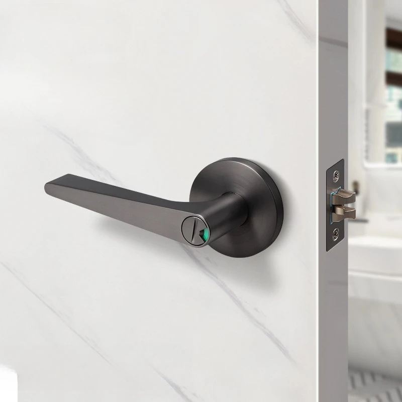 2025 New Door Lock Bathroom Red and Green Indicator Ball Handle Lock Interior Door Handles for Interior Doors Gate Locks Bedroom