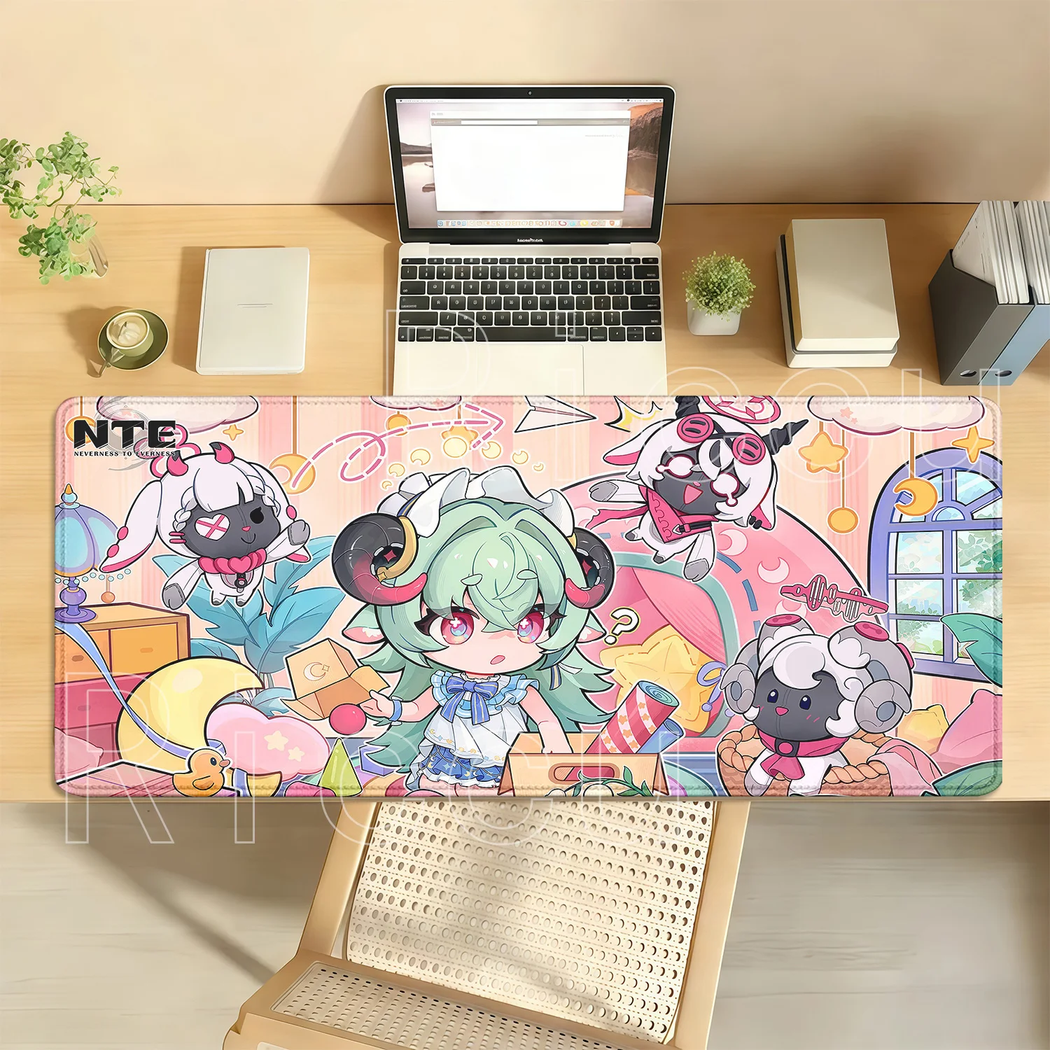 Anime Sexy Girl Iroi NTE Neverness To Everness Mouse Pad Non-Slip Base Office Accessories Mousepad HD Printing Overlock Desk Mat