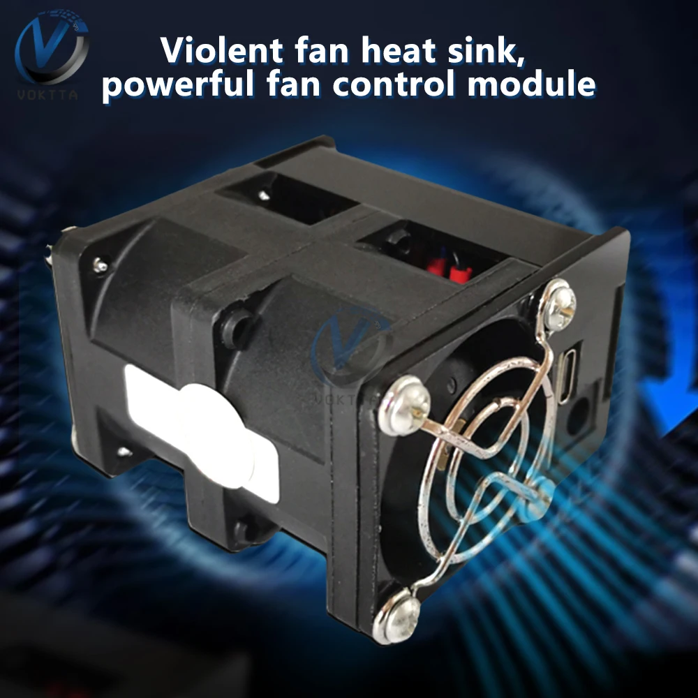 Powerful Fan Motor Speed Controller High Power Violent Fan Heat Control Module Adjustable Heat Dissipation Fan Motor Regulator