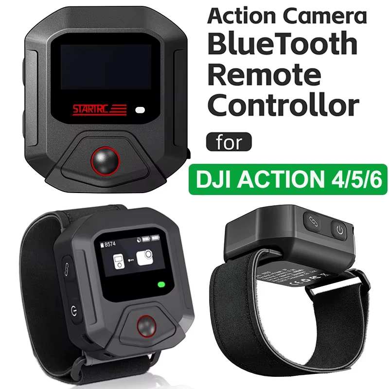 

Для DJI Osmo Action 6 5 Pro Action 4 GPS Bluetooth Пульт дистанционного управления Диапазон 25 м Беспроводное управление для DJI Action 4 5 Pro Аксессуары
