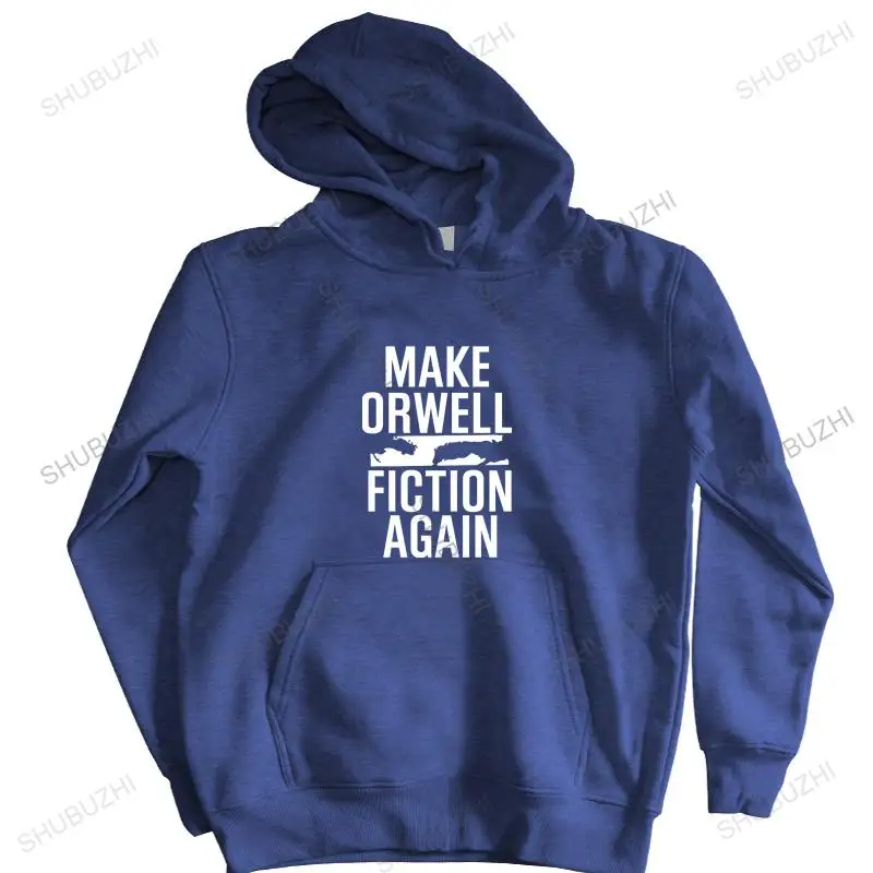 brand men autumn hoodie Make Orwell Fiction Again Dystopia male Sportswear hoodies warm coat brand men autumn hoodie