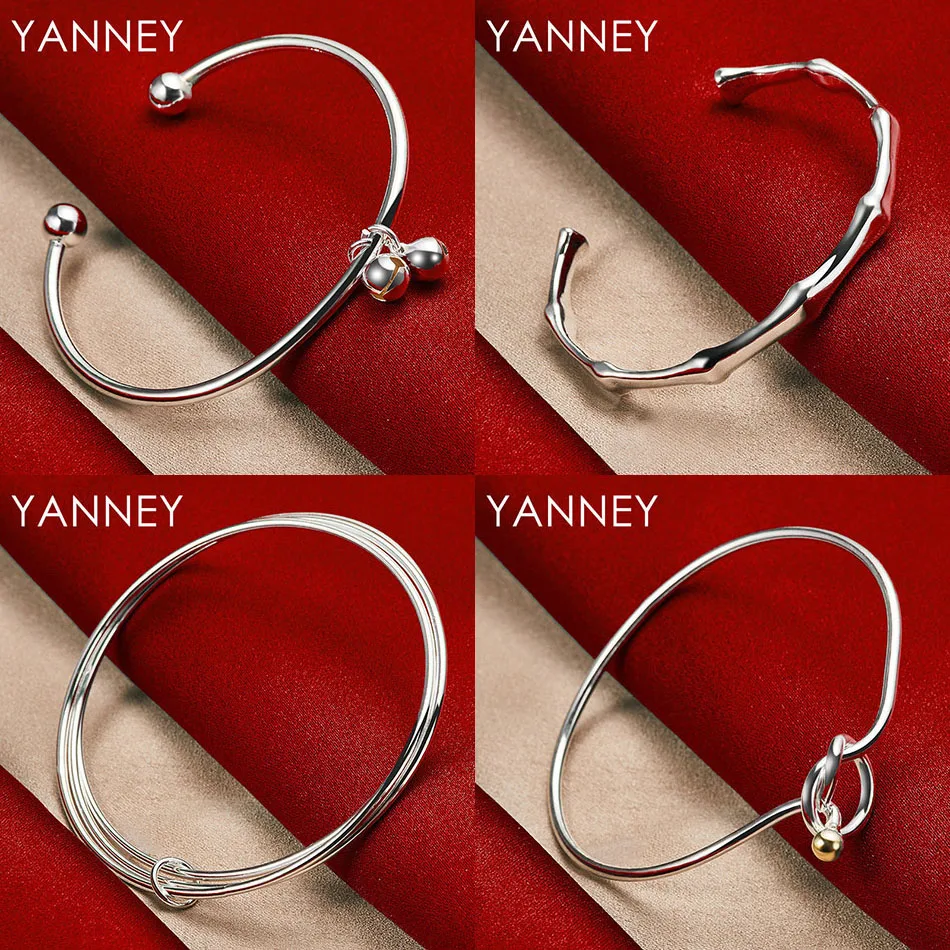 

Charm 925 Sterling Silver Delicate Round Bead Simple Bracelet Women Accessories Wedding Gift Fashion Party