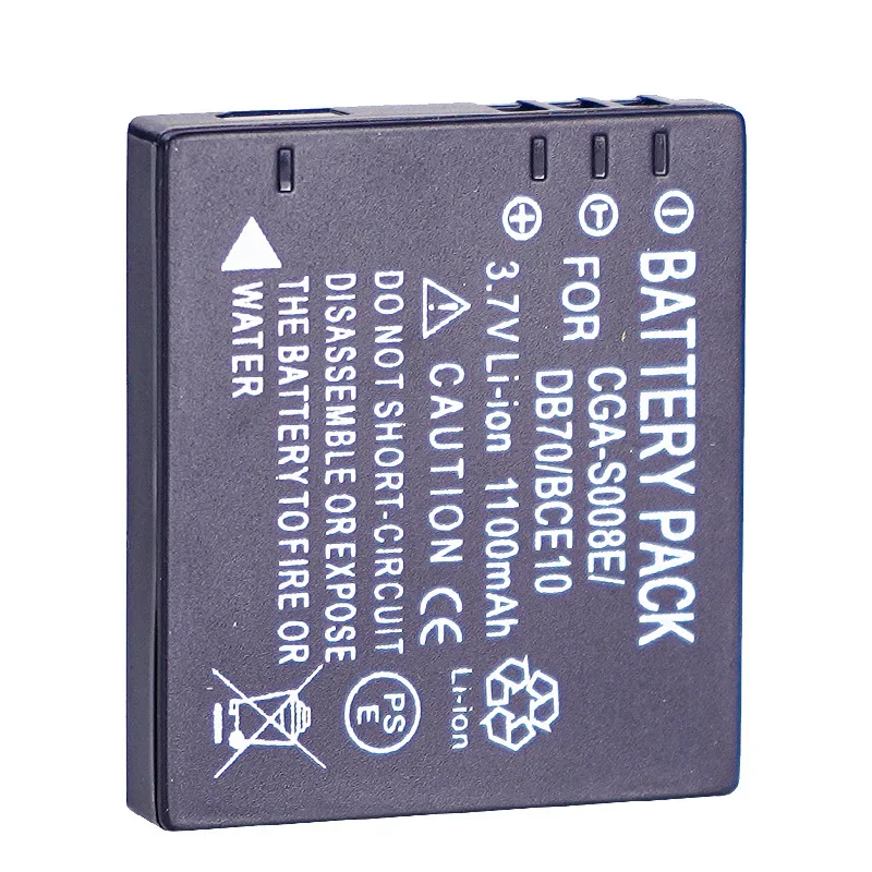 1100mAh 3.7V CGA-S008E بطارية لباناسونيك DMC-FS3 FS5 FS20 FX30 FX33 FX35 FX36 FX37 CGAS008E CGA S008E DMW-BCE10 DB70 كاميرا