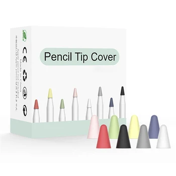 애플 펜슬 팁 커버, 펜촉 케이스, 캔디 컬러 스타일러스, 아이패드 펜 포인트 슬리브, 실리콘 보호 커버, 1 세대, 2 세대, 8 개 