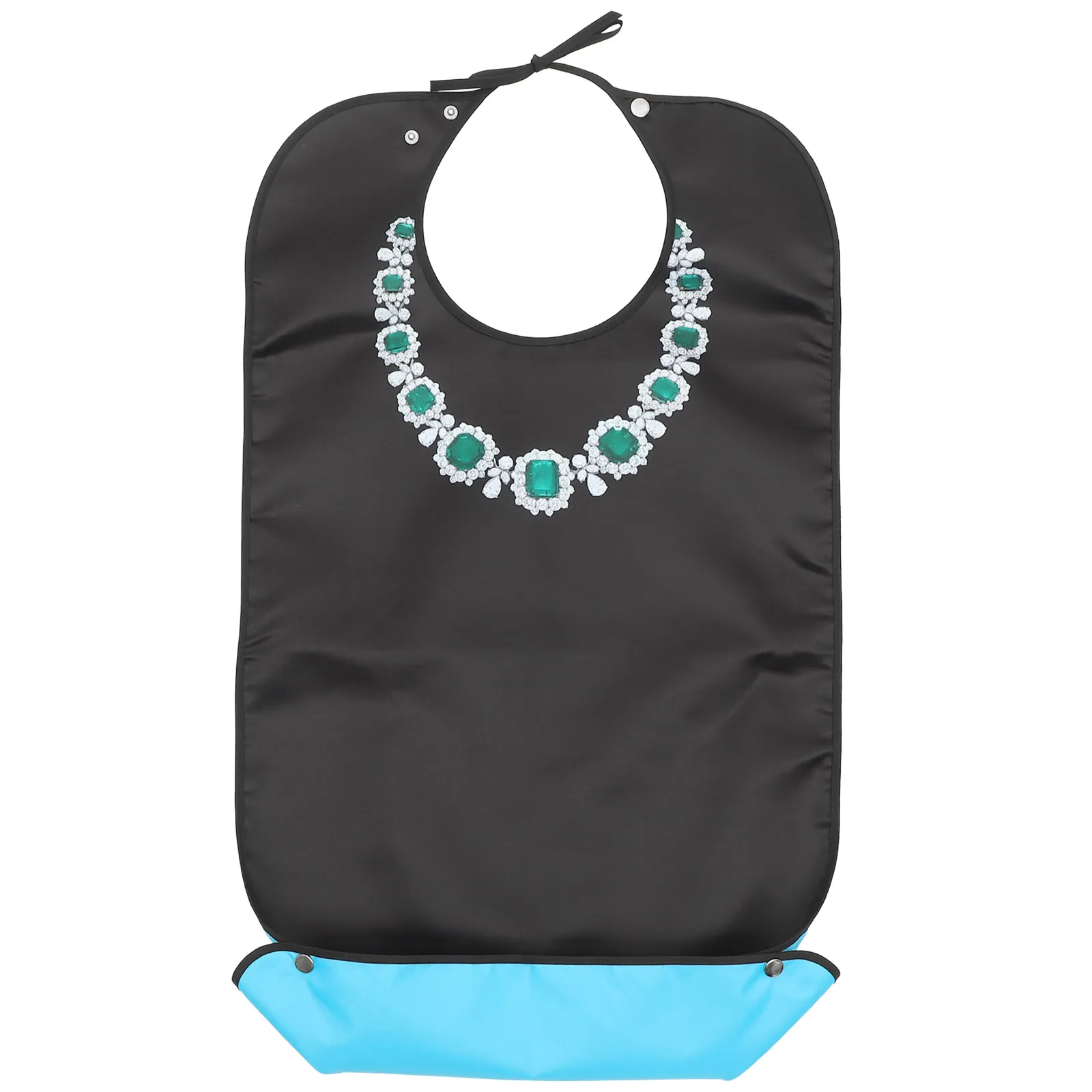 

Waterproof Bibs for Elderly Adult Washable Men Eating Satin Kitchen Women Reusable Dining Health Care Accessories