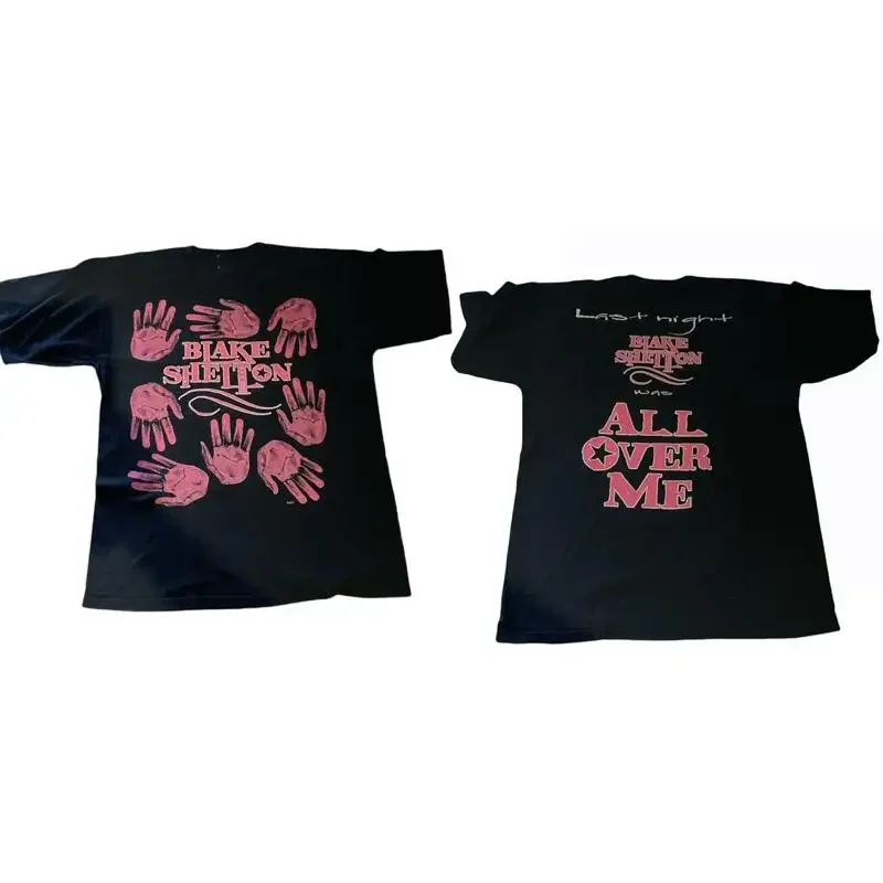 2 Sides All Over Me Blake Shelton T Shirt Classic Black S 5Xl