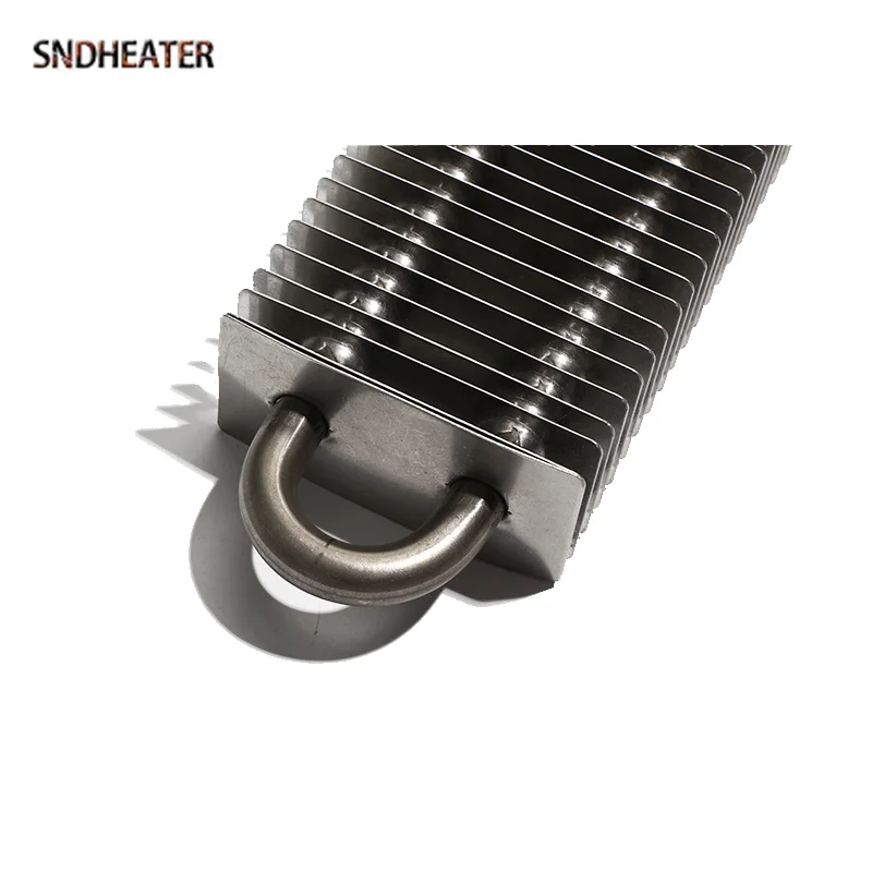 SNDHEATER 230 فولت الهواء الساخن مربع الزعانف سخان M16 خيط من الفولاذ المقاوم للصدأ 70x35 مللي متر عنصر التدفئة زعنفة 200/300/400/500 مللي متر لمنفاخ