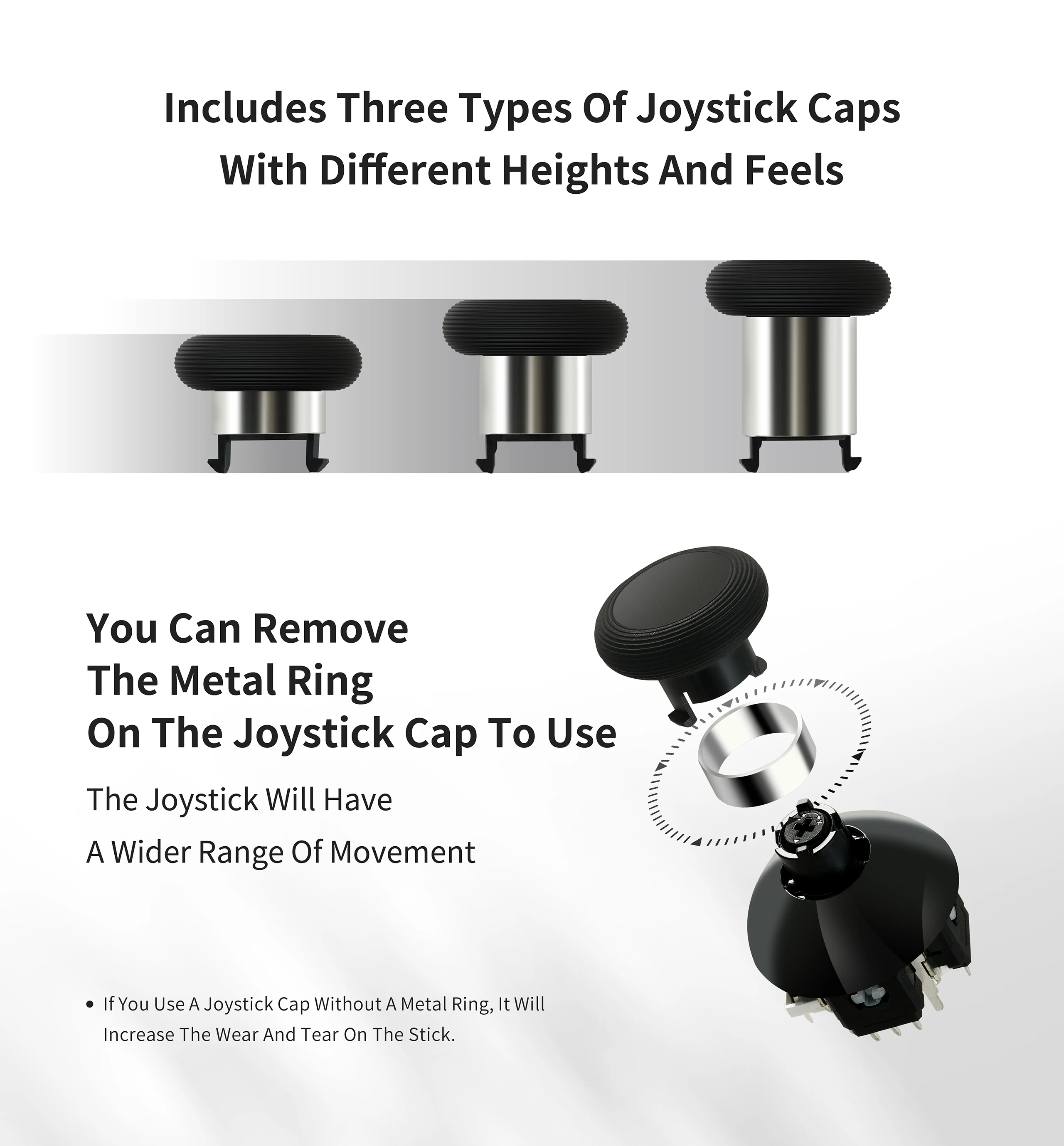 GuliKit 720 °   Joystick tmr de tensão ajustável para ps4 ps5 gamepad ns55 vara para switch pro controlador de jogos da série xbox