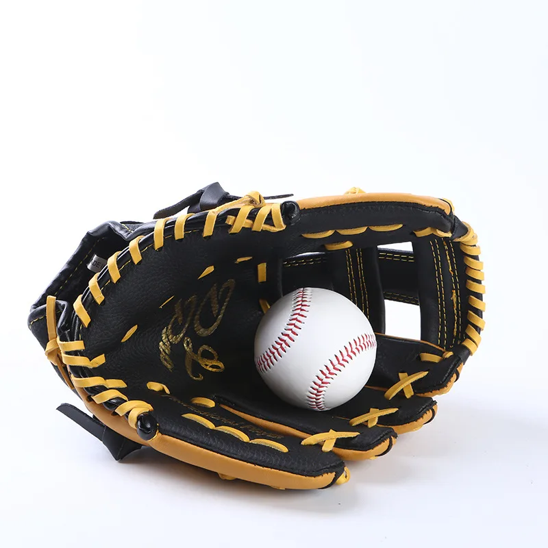 Guante de Béisbol Profesional de Doble Capa de Cuero para Jóvenes, Niños, Mano Izquierda y Derecha, Guantes de Sofol, Depor...