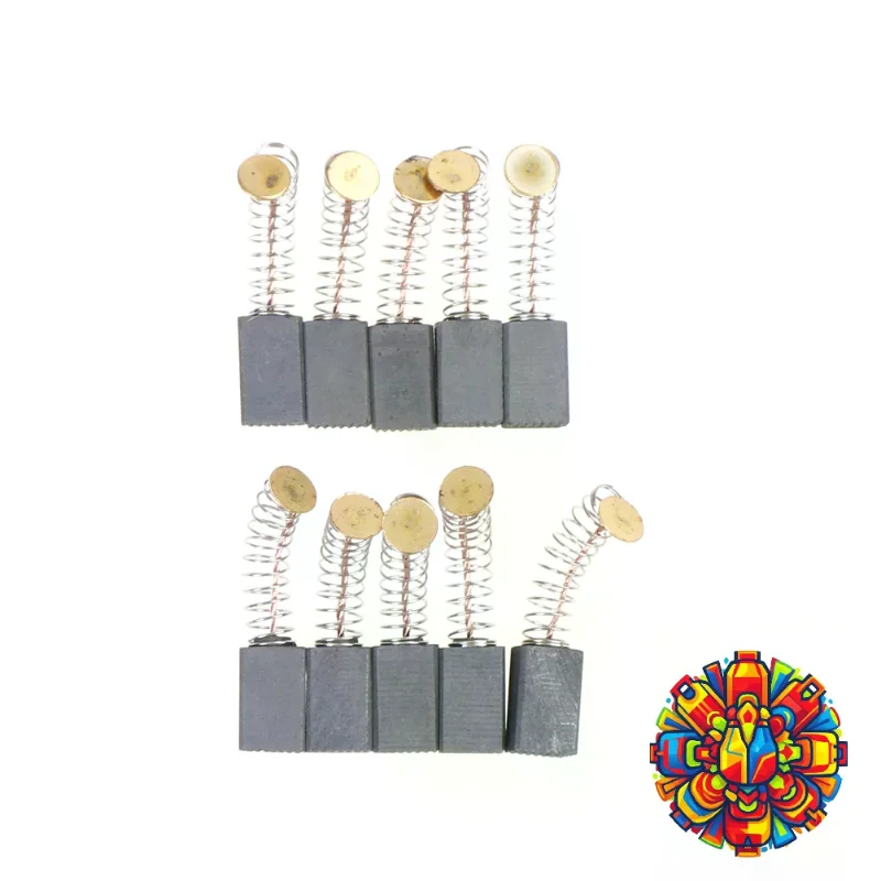 10pcs 13 x 8 x 5mm Power Tool Motor Carbon Brush Replacements