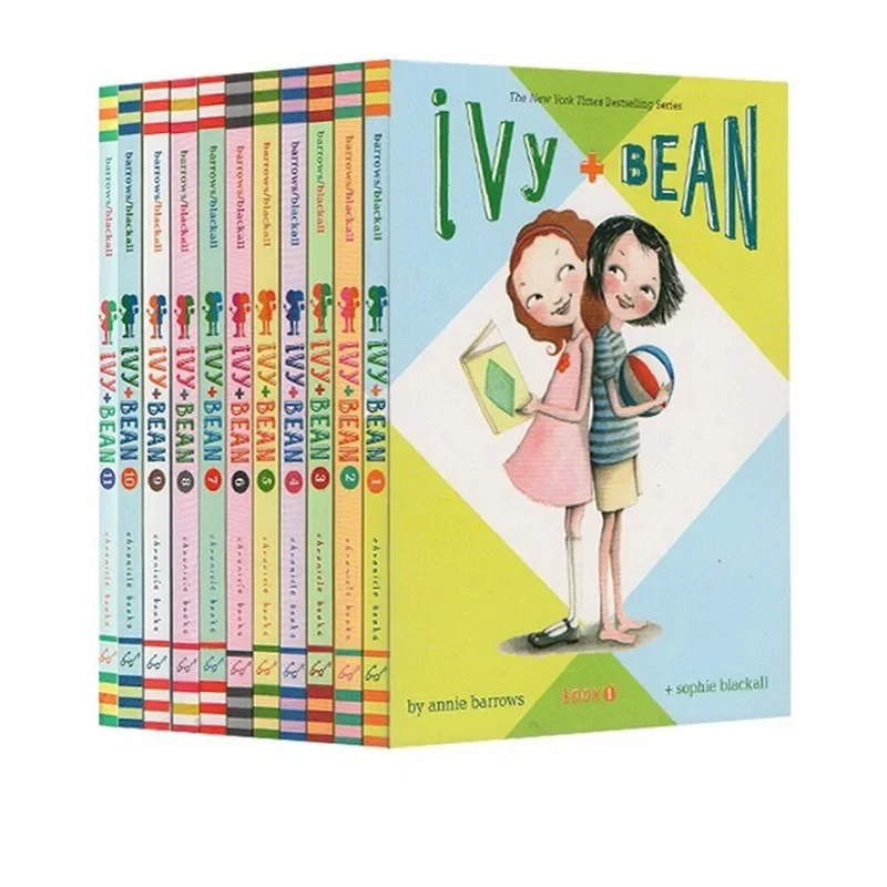 

11 Books/Set English Picture Ivy and Bean Comic Bridge Story Girl Daily Reading Book Age 6-14