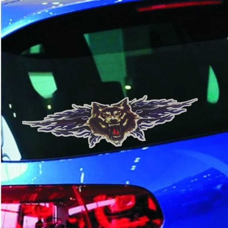 

Car Exterior Wolf Flame Sticker Decal for SUV Body, Window & Sporty Culture Upgrade Decorative stickers