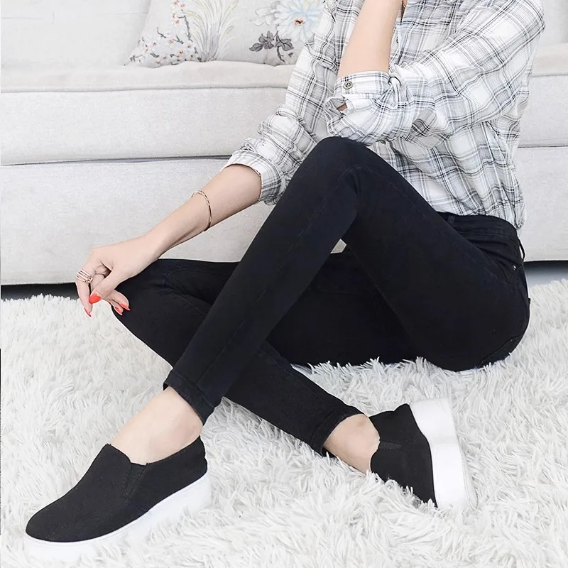 

Slimming High Waist Denim Jeans Women's Versatile Slim Fit plus Size Tight Pencil Leggings Casual Cotton Stretch Denim